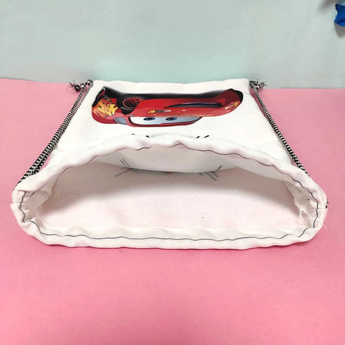 Personalized Car Printed Drawstring Bag for Kids